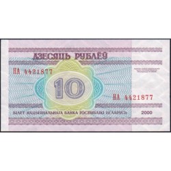 Bielorussie - Pick 23 - 10 rublei - Série HA - 2000 - Etat : NEUF