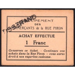 21 - Dijon - Rue Piron - 1 franc - Type Aa - 1930/1935 - Etat : SPL
