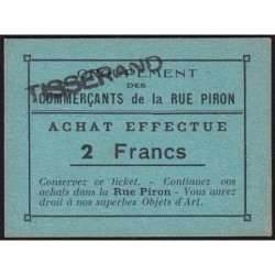 21 - Dijon - Rue Piron - 2 francs - Type Ba - 1930/1935 - Etat : NEUF