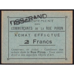 21 - Dijon - Rue Piron - 2 francs - Type Bb - 1930/1935 - Etat : SPL