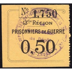 15 - Pirot 23 - Saint-Angeau - Officiers prisonniers de guerre - 0,50 franc - 1916 - Etat : SUP