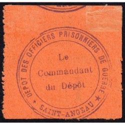 15 - Pirot 23 - Saint-Angeau - Officiers prisonniers de guerre - 1 franc - 1916 - Etat : SUP