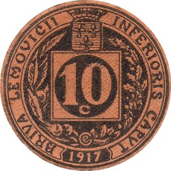 19 - Pirot 02 - Union Commerciale de Brive - 10 centimes - 1917 - Etat : NEUF