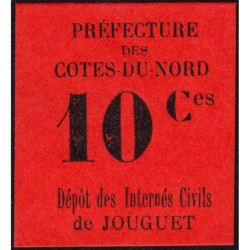 22 - Pirot 02 - Jouguet - Internés civils - 10 centimes - 1914 - Etat : SPL