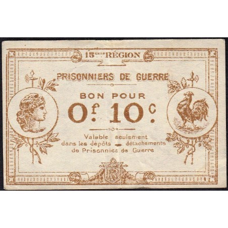 04 - Pirot 06 - Sisteron - Prisonniers de guerre - 10 centimes - 1916 - Etat : TTB+