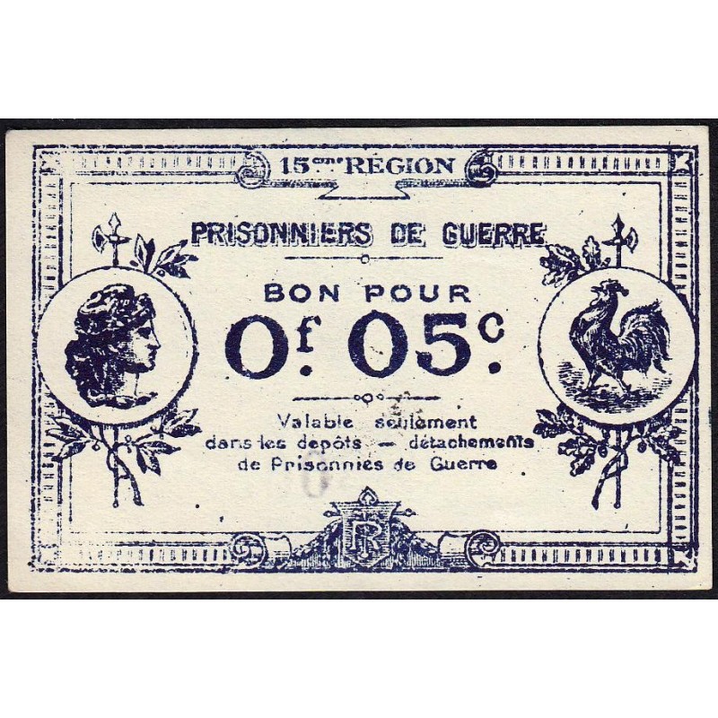 04 - Pirot 07 - Sisteron - Prisonniers de guerre - 5 centimes - 1916 - Etat : pr.NEUF