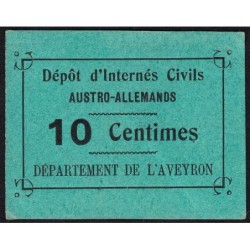 12 - Pirot NR - Millau - Dépôt d'Internés Civils Austro-Allemands - 10 centimes - 1914 - Etat : SUP+