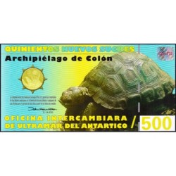 Equateur - Iles Galapagos - 500 sucres - Série CD - 12/02/2009 - Polymère comm. - Etat : NEUF