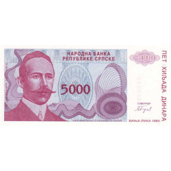 Bosnie Herzegovine - Pick 152 - 5'000 dinara - 1993 - Etat : NEUF
