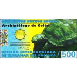 Equateur - Iles Galapagos - 500 sucres - Sans série - 23/11/2011 - Polymère - Etat : NEUF