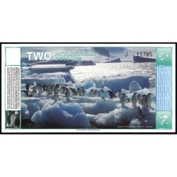 Antarctique - 2 dollars antarctique - Série J - 01/03/1996 - Etat : NEUF