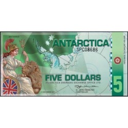 Antarctique - 5 dollars - Série SPC - 14/12/2011 - Polymère Commémoratif - Etat : NEUF