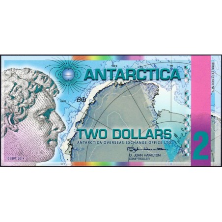 Antarctique - 2 dollars - Série A - 10/09/2014 - Polymère - Etat : NEUF