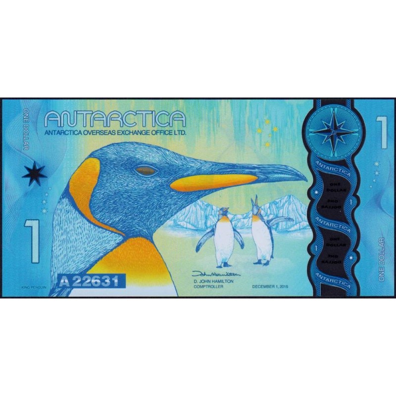 Antarctique - 1 dollar - Série A - 01/12/2015 - Polymère - Etat : NEUF