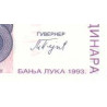 Bosnie-Herzégovine - Pick 154 - 100'000 dinara - Série A - 1993 - Etat : NEUF