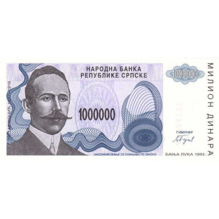 Bosnie-Herzégovine - Pick 155 - 1'000'000 dinara - Série A - 1993 - Etat : NEUF