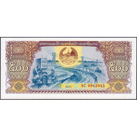 Laos - Pick 31A - 500 kip - Série AC - 2015 - Etat : NEUF