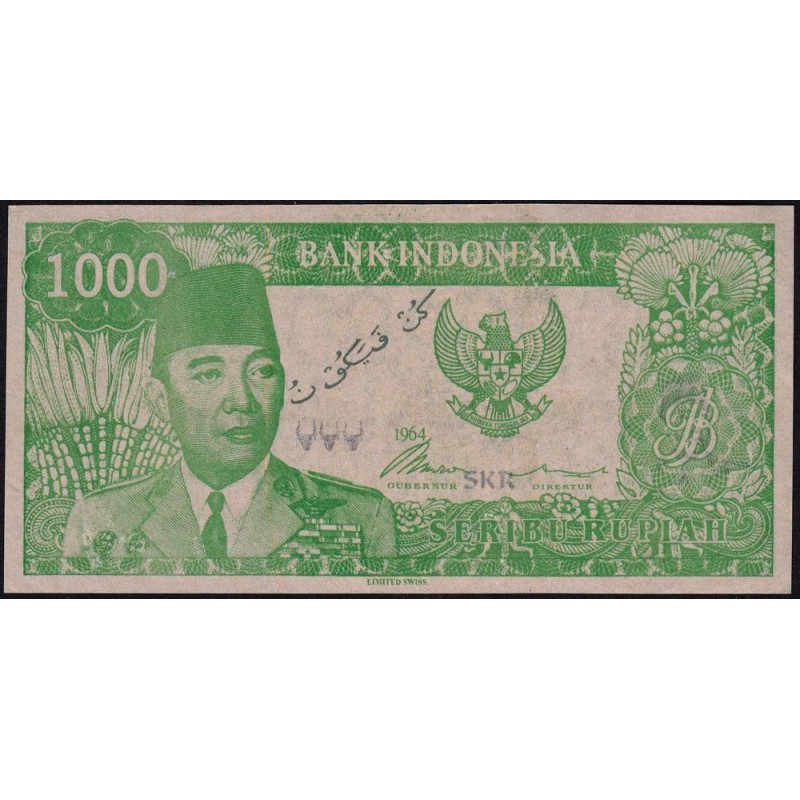 Indonésie - Billet politique - 1'000 rupiah - Type a - 1964 - Etat : TTB+