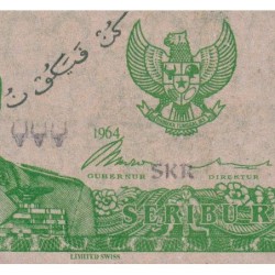 Indonésie - Billet politique - 1'000 rupiah - Type a - 1964 - Etat : TTB+