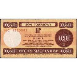 Pologne - Pick FX 39_2 - 50 centow - Série HC - 01/10/1979 - Etat : TB