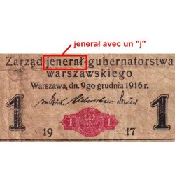 Pologne - Pick 2 - 1 marka - Série A - 09/12/1916 - Etat : B+