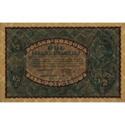 Pologne - Pick 30 - 1/2 marki - Sans série - 07/02/1920 - Etat : pr.NEUF