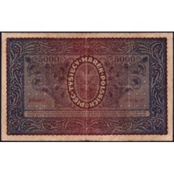 Pologne - Pick 31_1 - 5'000 marek - Emission II - Série C - 07/02/1920 - Etat : TB