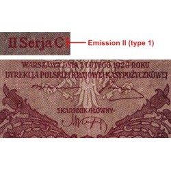 Pologne - Pick 31_1 - 5'000 marek - Emission II - Série C - 07/02/1920 - Etat : TB