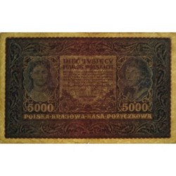 Pologne - Pick 31_1 - 5'000 marek - Emission II - Série C - 07/02/1920 - Etat : TB