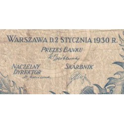 Pologne - Pick 72_2 - 5 zlotych - Série DS - 01/01/1930 - Etat : B+