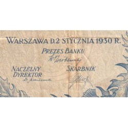 Pologne - Pick 72_2 - 5 zlotych - Série EN - 01/01/1930 - Texte manuscrit - Etat : TB