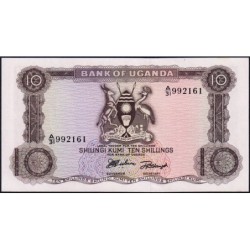 Ouganda - Pick 2a - 10 shillings - Série A/31 - 1966 - Etat : pr.NEUF