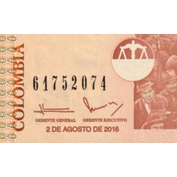 Colombie - Pick 456u - 1'000 pesos - Sans série - 02/08/2016 - Etat : NEUF