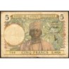 AOF - Pick 21_b3 - 5 Francs - Série L.4920 - 10/03/1938 - Etat : TB-