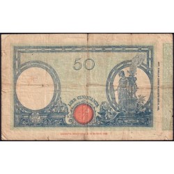 Italie - Pick 47c_08 - 50 lire - Série G 1527 - 21/03/1934 - An XII - Etat : TB-