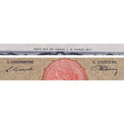 Italie - Pick 82 - 1'000 lire - Série O 19 - 20/03/1947 - Etat : TTB+