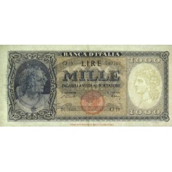 Italie - Pick 82 - 1'000 lire - Série O 19 - 20/03/1947 - Etat : TTB+