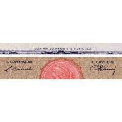 Italie - Pick 82 - 1'000 lire - Série B 23 - 20/03/1947 - Etat : TTB-