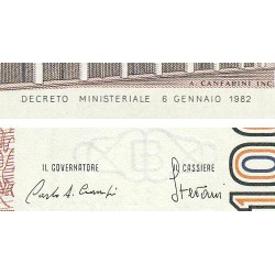 Italie - Pick 109a_2 - 1'000 lire - Lettre B - Série LB L - 06/01/1982 (02/05/1983) - Etat : pr.NEUF