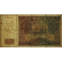 Pologne - Pick 103 - 100 zlotych - Série A - 01/08/1941 - Etat : TB+