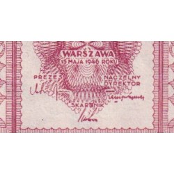 Pologne - Pick 123 - 1 zloty - Sans série - 15/05/1946 - Etat : pr.NEUF