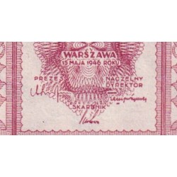 Pologne - Pick 123 - 1 zloty - Sans série - 15/05/1946 - Etat : pr.NEUF