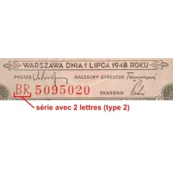 Pologne - Pick 134_2 - 2 zlote - Série BR - 01/07/1948 - Etat : NEUF