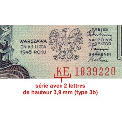Pologne - Pick 137_3b2 - 20 zlotych - Série KE - 01/07/1948 - Etat : NEUF