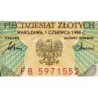 Pologne - Pick 142c_1 - 50 zlotych - Série FB - 01/06/1986 - Etat : NEUF