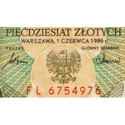Pologne - Pick 142c_1 - 50 zlotych - Série FL - 01/06/1986 - Etat : SUP