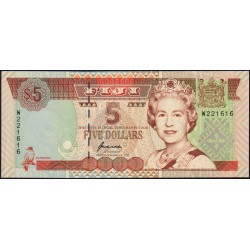 Fidji - Pick 101a - 5 dollars - Série W - 1998 - Etat : NEUF