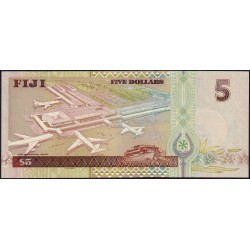 Fidji - Pick 105a - 5 dollars - Série Y - 2002 - Etat : NEUF