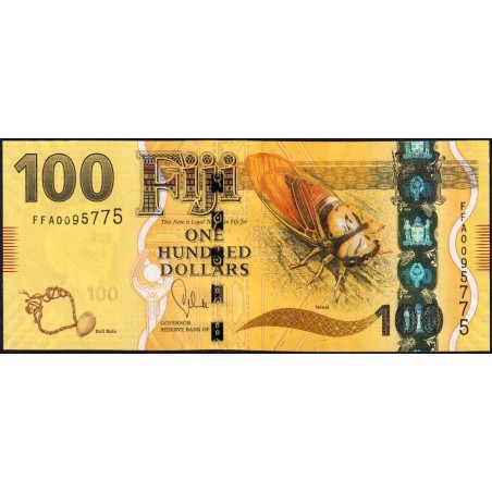 Fidji - Pick 119a - 100 dollars - Série FFA - 2013 - Etat : NEUF