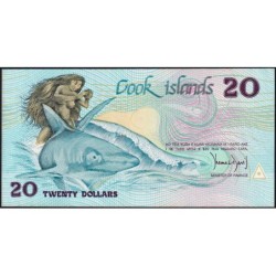 Cook (îles) - Pick 5a - 20 dollars - Série CBB - 1987 - Etat : NEUF